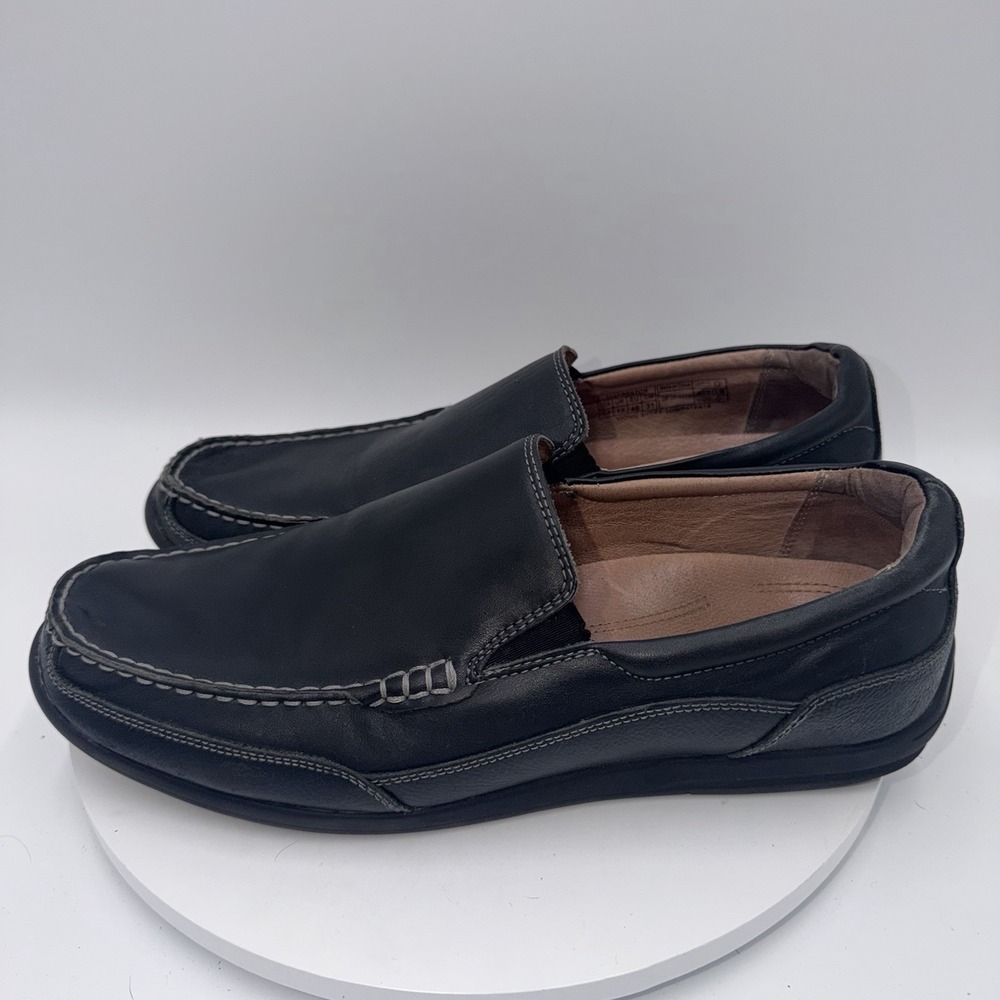 Vionic 556 Preston Black Leather Slip-On Casual Loafer Shoes Men's US 13